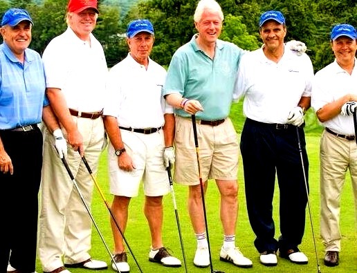 Rudy Giuliani, Donald Trump, Michael Bloomberg, Bill Clinton , Joe Torre
