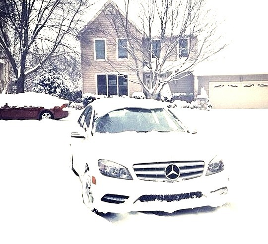 Mercedes in the Snow