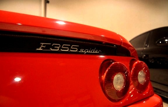 Red Ferrari F355 Spider