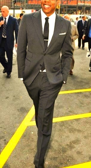 Jay-Z Wearing a Luxury Suit